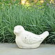 The bird made of concrete is large white with a scuffed Provence. Figurines. Decor concrete Azov Garden. My Livemaster. Фото №5