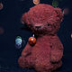 Teddy bear `Mars`
collection `Parade of Planets` 
handmade teddy bear, teddy toy, 
мишки тедди, мишка тедди в подарок, миник, 
купить подарок, игрушка в подарок