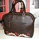 Сумка кожаная "Барышни-матрёшки". Классическая сумка. VICTORIA's BAGS Виктория. Ярмарка Мастеров.  Фото №5