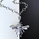 Necklace-chain with a bee silver, Necklace, Moscow,  Фото №1