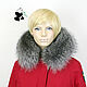 Order Luxury furry. Trim on the hood made of silver fox fur No. №2. Mishan (mishan). Livemaster. . Collars Фото №3