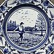 Винтаж: Тарелка настенная винтажная: Delft лот 3 шт. Тарелки винтажные. Антиквариат & Винтаж. Ярмарка Мастеров.  Фото №4