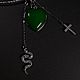Чокер со съемными кулонами и сердцем из халцедона SNAKE GAMES. Чокер. SEMALI JEWEL. Ярмарка Мастеров.  Фото №5