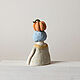 Статуэтка с овощем на голове. колокольчик. Статуэтка. Lyuba-ceramika. Ярмарка Мастеров.  Фото №6