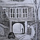 Старый город- графика  в подарок. Картины. Echoes. Ярмарка Мастеров.  Фото №4