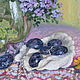 Oil painting'still life with plums'. Pictures. Fine Art for Joy. My Livemaster. Фото №4