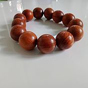 Украшения handmade. Livemaster - original item Rosary bracelet made of rosewood beads is large!! 18 mm. Handmade.