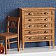 Furniture for dolls: Chest of drawers light walnut 1/12. Doll furniture. papa_marko. Ярмарка Мастеров.  Фото №4