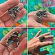 Order Frog jewelry set, with rhinestones and silver plated. Анюта (anna-bizgu-777). Livemaster. . Jewelry Sets Фото №3