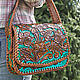 Women's leather bag-turquoise, Classic Bag, Krasnodar,  Фото №1