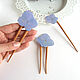 Order Wooden hairpin made of beech with a real Hydrangea flower Eco. WonderLand. Livemaster. . Hairpin Фото №3
