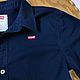 Винтаж: 42-44 Рубашка мужская хлопковая LEVI’S Цвет темно-синий. Рубашки винтажные. VINTAGE (Светлана). Ярмарка Мастеров.  Фото №6