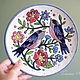 Decorative plate ' Birds and flowers', Plates, Severobaikalsk,  Фото №1