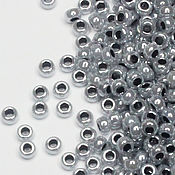 Материалы для творчества handmade. Livemaster - original item Miyuki Beads 11/0 540 Japanese Miyuki Beads Round 5 grams Gray. Handmade.