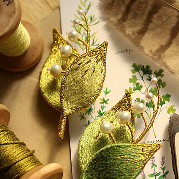 Украшения ручной работы. Ярмарка Мастеров - ручная работа Ландыши. Handmade.