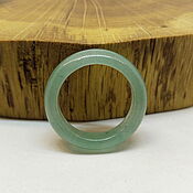 Украшения handmade. Livemaster - original item 19.5 R. Green Aventurine Ring (A195). Handmade.