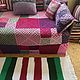 Knitted cross stripe rug in different colors 2. Floor mats. vyazanaya6tu4ka. My Livemaster. Фото №4