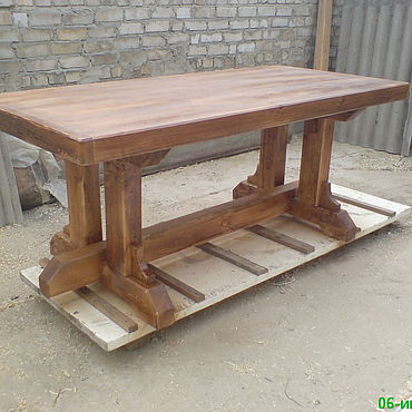 Стол деревянный для дачи 3 метра