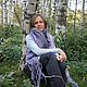Палантин "Сиреневый туман". Палантины. Елена Вологдина (ЕВ). Ярмарка Мастеров.  Фото №6