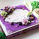 Большая коробочка для денег "Фиолетовый праздник", Подарочные конверты, Москва,  Фото №1