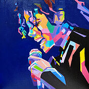 Картины и панно handmade. Livemaster - original item Michael Jackson in pop art style. Handmade.