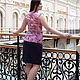 Шифоновая блузка с кокилье - нежно-розовый. Блузки. Радченко Екатерина. Интернет-магазин Ярмарка Мастеров.  Фото №2