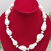 Украшения handmade. Livemaster - original item Necklace natural Baroque pearls and corn pearls. Handmade.