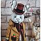 Джек кролик в технике тедди. Тедди Зверята. Татьяна Корчикова teddy & dolls. Интернет-магазин Ярмарка Мастеров.  Фото №2