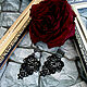 Clips Black Lace Costume Jewelry Black, Clip on earrings, Nizhny Novgorod,  Фото №1
