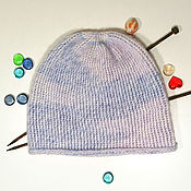 Аксессуары handmade. Livemaster - original item Knitted hat cap made of mohair and merino. Handmade.
