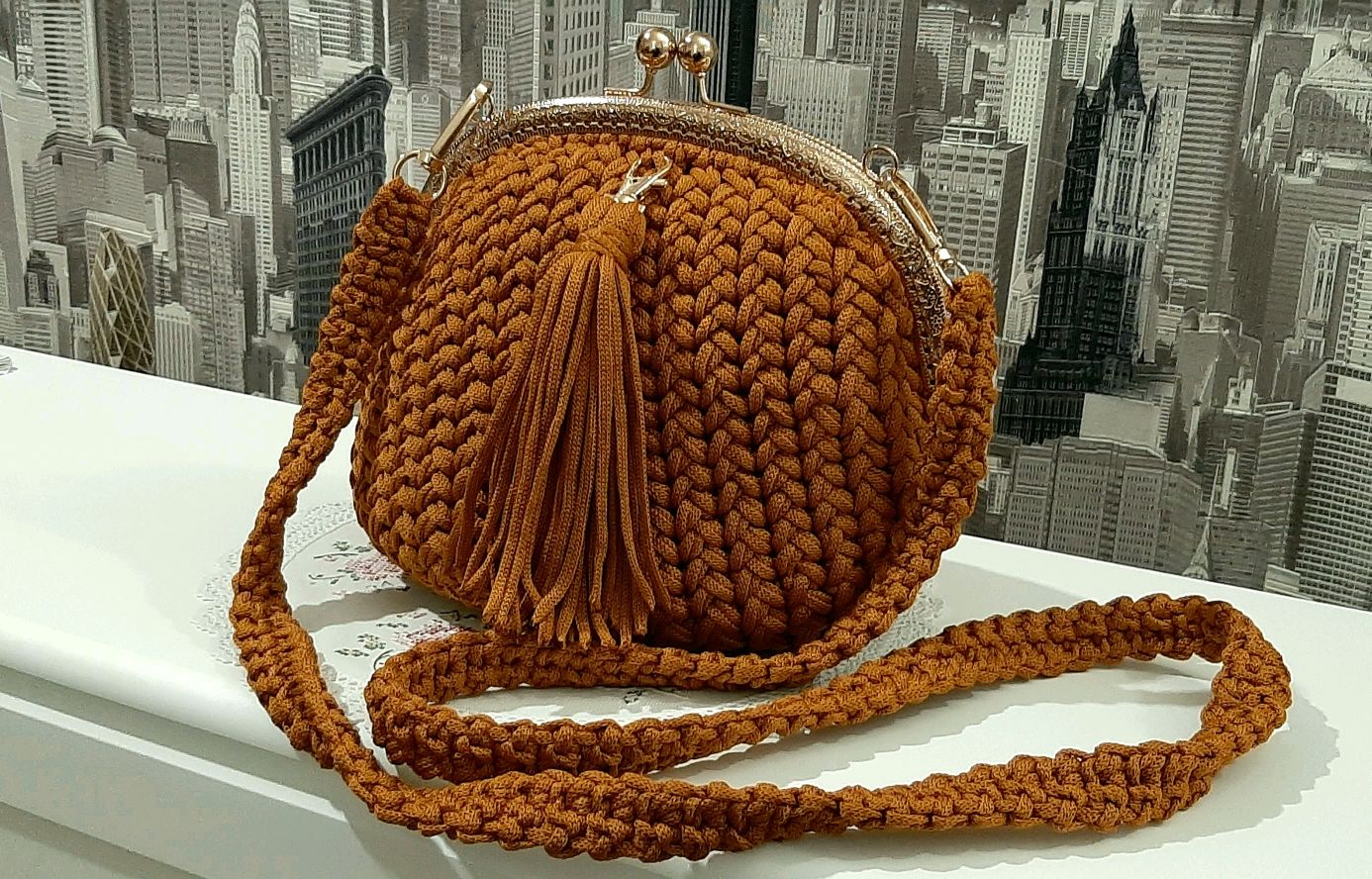 Сумочка крючком в интернет-магазине Ярмарка Мастеров по цене 1500 ...