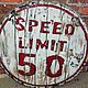 Табличка, вывеска, панно деревянное круглое 45 см_SPEED LIMIT W0461. Картины. TREENITY_Студия Ольги Генераловой. Ярмарка Мастеров.  Фото №6