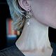 Серьги с янтарём и жемчугом. Серьги классические. ЖуЖа_jewelry. Интернет-магазин Ярмарка Мастеров.  Фото №2