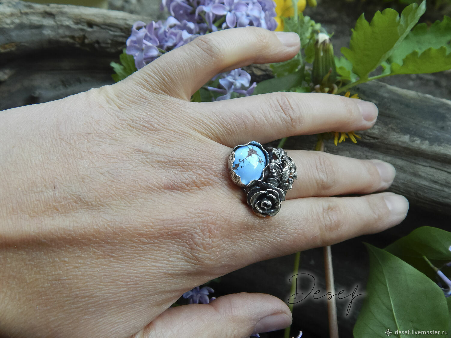 Ring Blue rose, Rings, Kurgan,  Фото №1