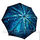 Folding umbrella blue with picture space custom Space'. Umbrellas. BelkaStyle. My Livemaster. Фото №4
