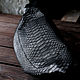 Order Waist bag made of genuine black Python leather Black dragon. odalgoods (odalgoods). Livemaster. . Waist Bag Фото №3