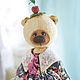 Заказать Мишка Вишня. Vintage bears Фоменко Ольга. Ярмарка Мастеров. . Мишки Тедди Фото №3