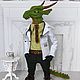Дракон Dr.Drago.Войлочная интерьерная игрушка. Войлочная игрушка. Svetlana Vlasova felting. Интернет-магазин Ярмарка Мастеров.  Фото №2