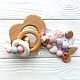 Diamond teether with a heart and two rings, Teething toys, Bryansk,  Фото №1