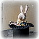 Rabbit in a hat (Went to the collection). Interior doll. Goog attik Laura 9437. Online shopping on My Livemaster.  Фото №2