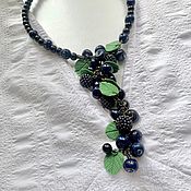 Украшения handmade. Livemaster - original item Necklace: Summer Blueberries. Handmade.