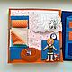 Развивающая книжка - домик, кукла с одеждой, дом для куклы сумка домик. Кубики и книжки. Юлевна Королевна (yulevna-toys). Ярмарка Мастеров.  Фото №5