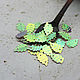 Sequins 15 mm Pink leaf with rainbow coating 2 gr. Sequins. agraf. Online shopping on My Livemaster.  Фото №2