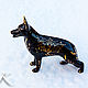 Order German shepherd Black in gold. Moscow Kerry (porcelaindogs). Livemaster. . Figurines Фото №3