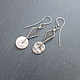 Order Silver Earrings with Moon Faces pearls (handmade silver). Kseniya Sakharnova. Livemaster. . Earrings Фото №3