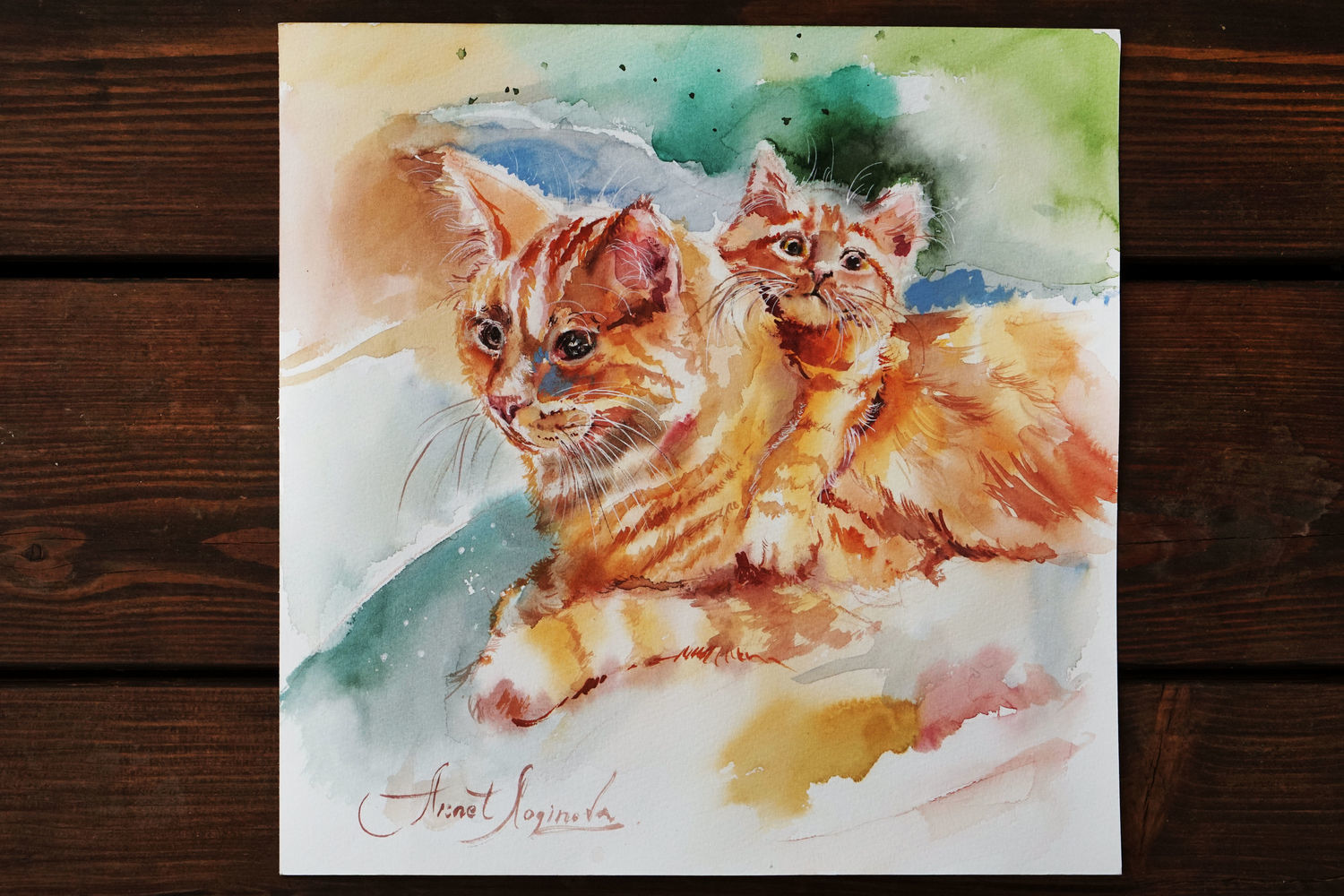 Дачные рыжики - картина с кошками, Картины, Москва,  Фото №1
