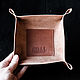 Leather organizer for small items in red color, Jewelry storage, St. Petersburg,  Фото №1