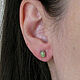 Order Opal earrings in silver, earrings with opals, earrings with natural opal. Irina Moro. Livemaster. . Stud earrings Фото №3