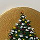 Новогодняя елка (елочка) магнит на холодильник. Магниты. Marousia_Art. Ярмарка Мастеров.  Фото №5