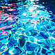 Brillante verano azul azul mar pintura. la abstracción, Pictures, St. Petersburg,  Фото №1